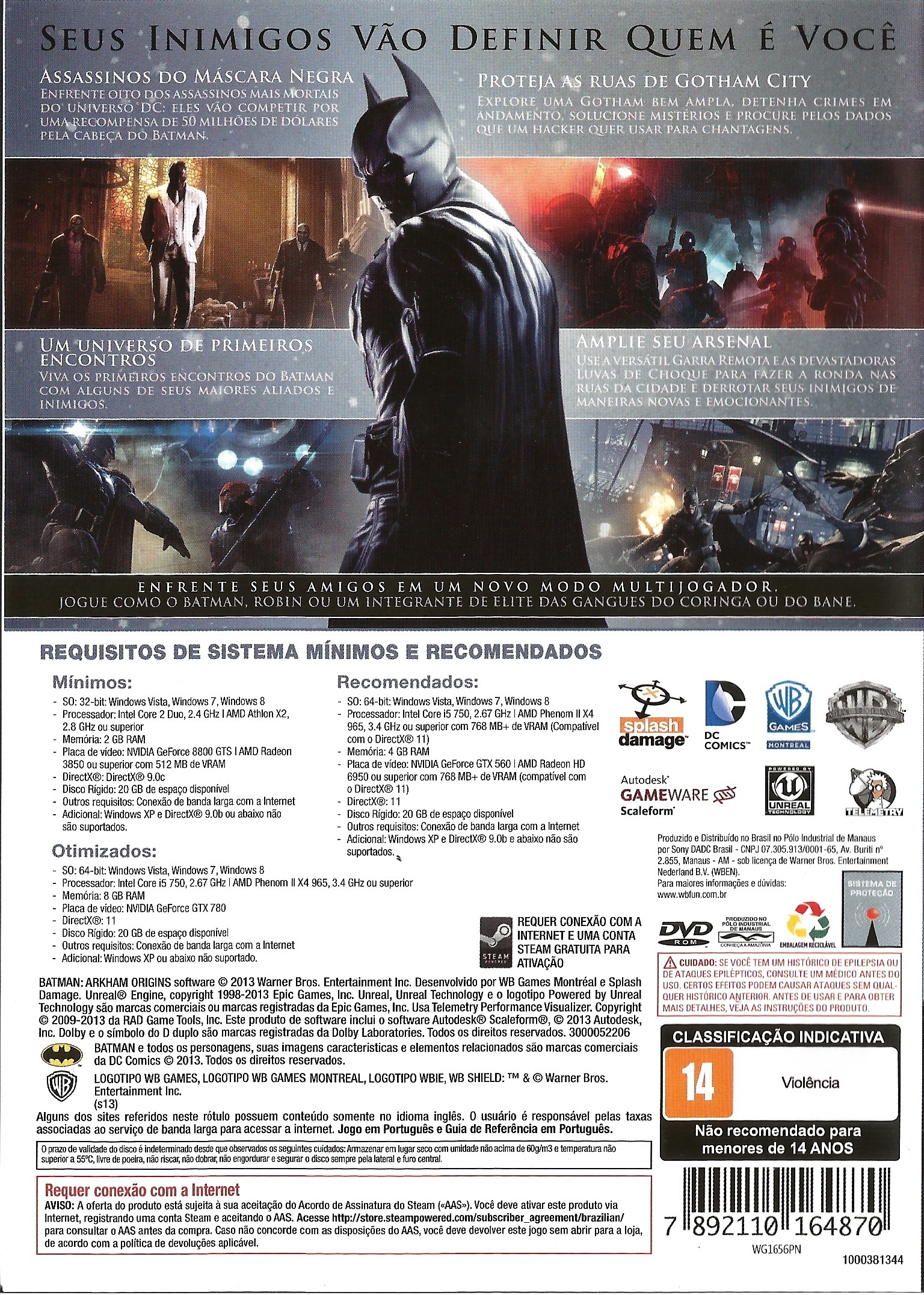Batman: Arkham Origins - Initiation Box Shot for PC - GameFAQs