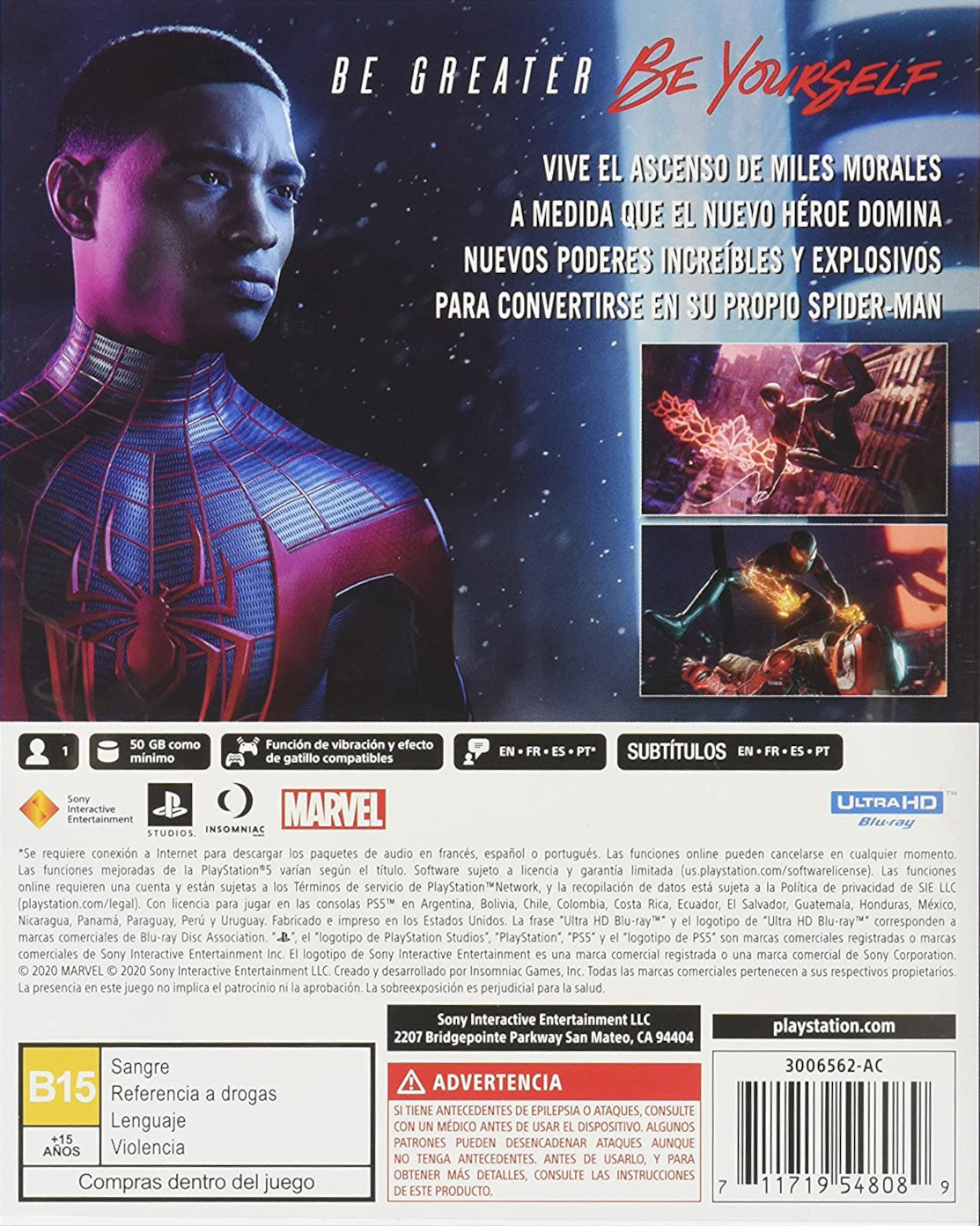 Marvel's Spiderman: Miles Morales PS5 