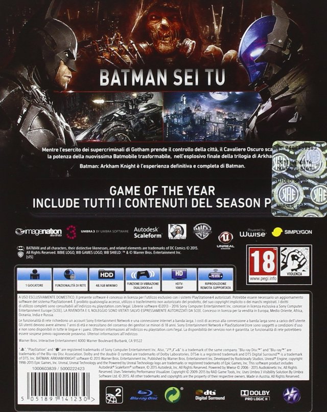 Batman: Arkham Knight Box Shot for Nintendo Switch - GameFAQs