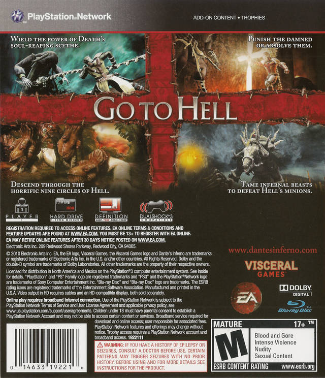 Dante's Inferno Box Shot for PSP - GameFAQs