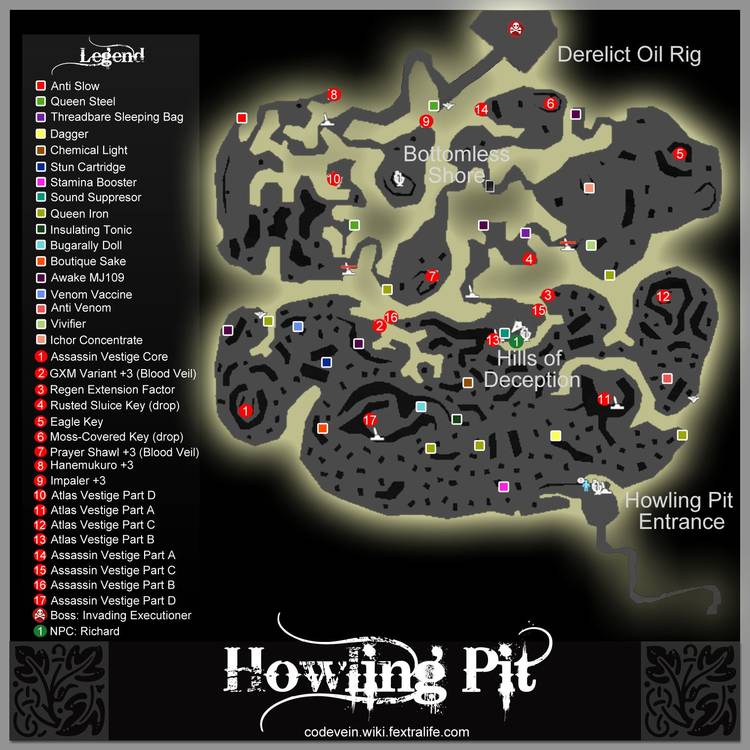 Howling pits (Act 1, Chapter 3) - Code Vein Walkthrough & Guide - GameFAQs