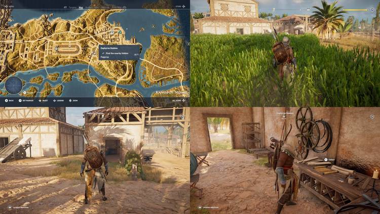 tube Secrete Extensively Kanopos Nome Locations - Assassin's Creed Origins Walkthrough & Guide -  GameFAQs