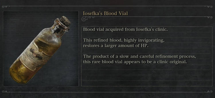 Isofeka's Blood Vial.