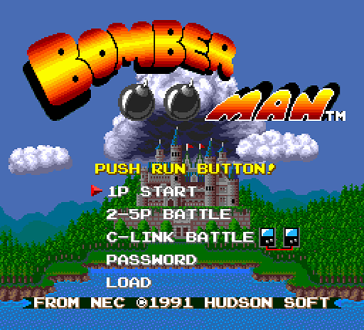 Push battle. Bomberman (TURBOGRAFX-16). Dyna бомбермен. Bomberman title Screen. Bomberman Денди кассета.