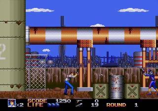 An early level in Rolling Thunder 3